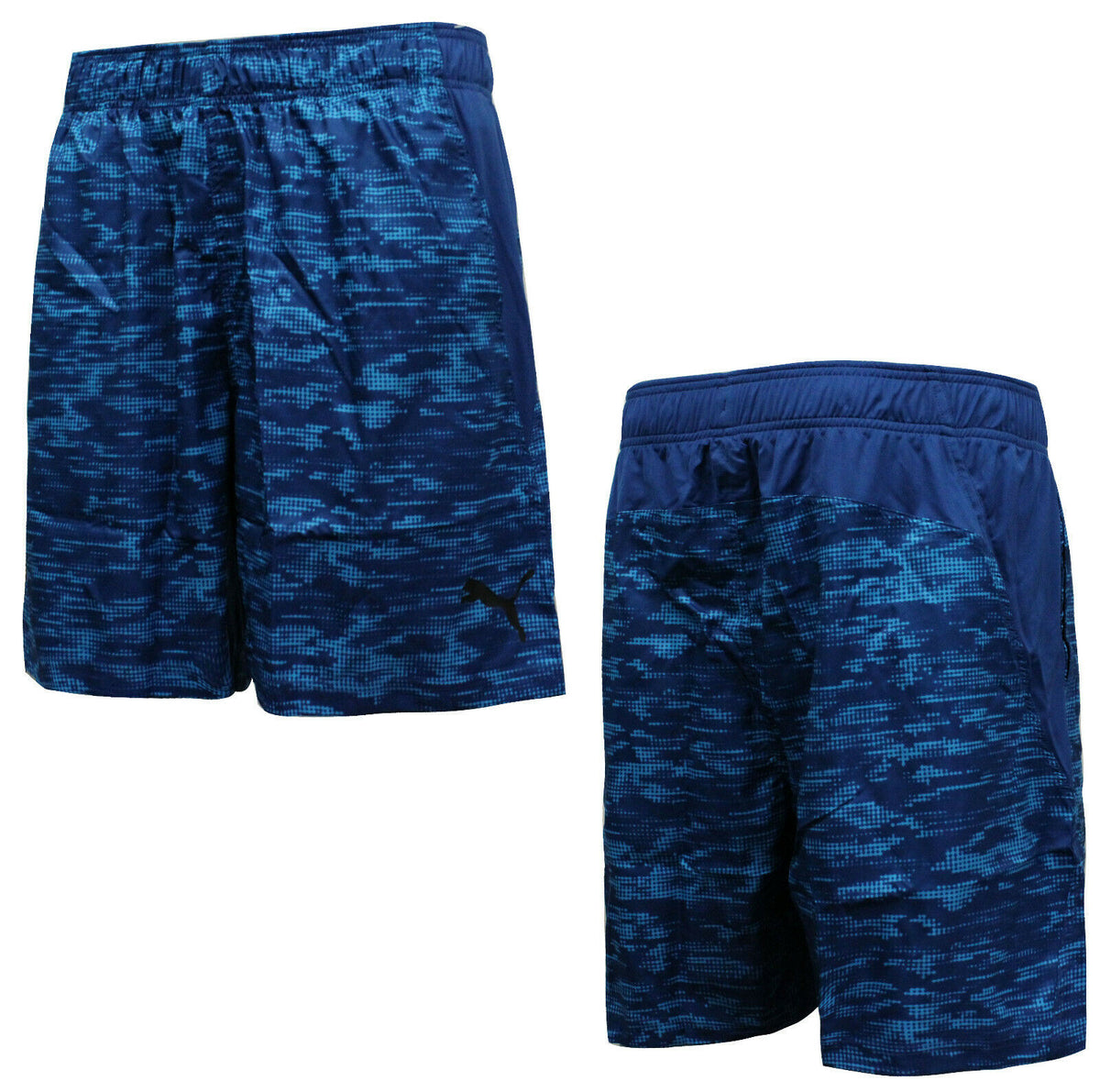 Puma Active Training Mens Reps Woven Graphic Shorts Blue 514585 08 A11C