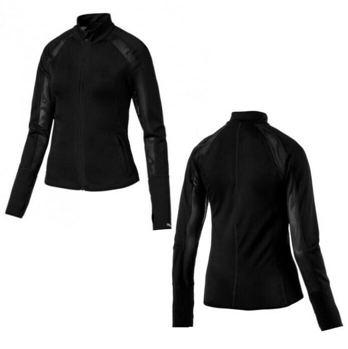 Puma Active Womens PWRSHAPE Training Jacket Gym Top Black 515699 01 A56B