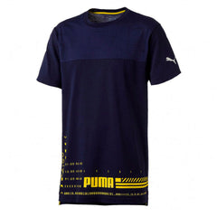 Puma Triblend Navy T-Shirt - Mens