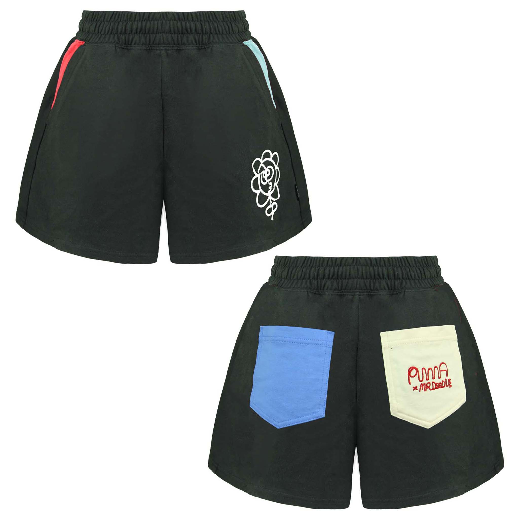 Puma x Mr. Doodle Womens Black Shorts