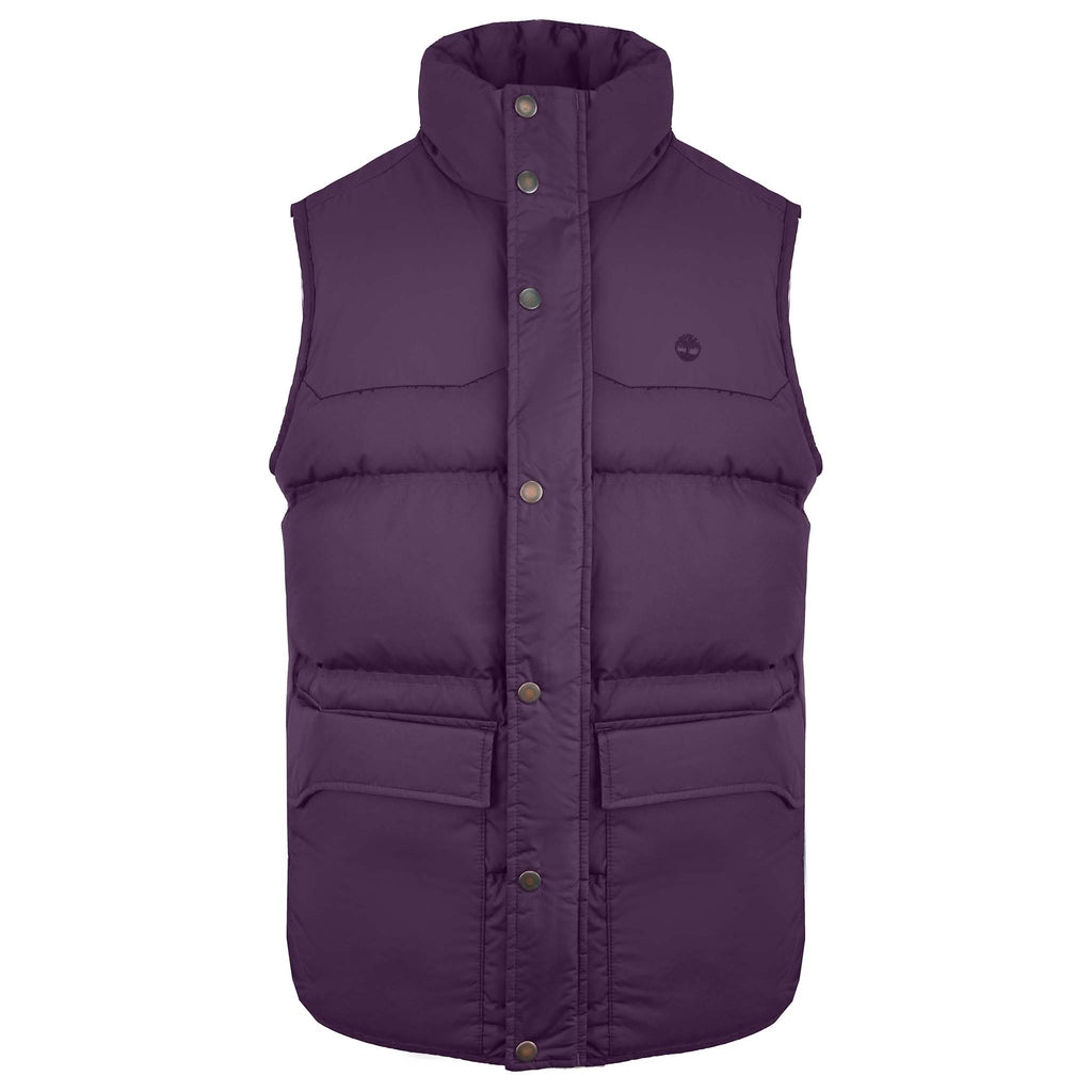 Timberland Goose Eye Zip Up Purple Mens Mountain Gilet 5469J 527