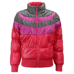 Puma Logo Womens Pink Padded Jacket