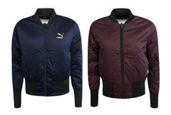 Puma Womens Navy/Burgundy Reversible Bomber Jacket