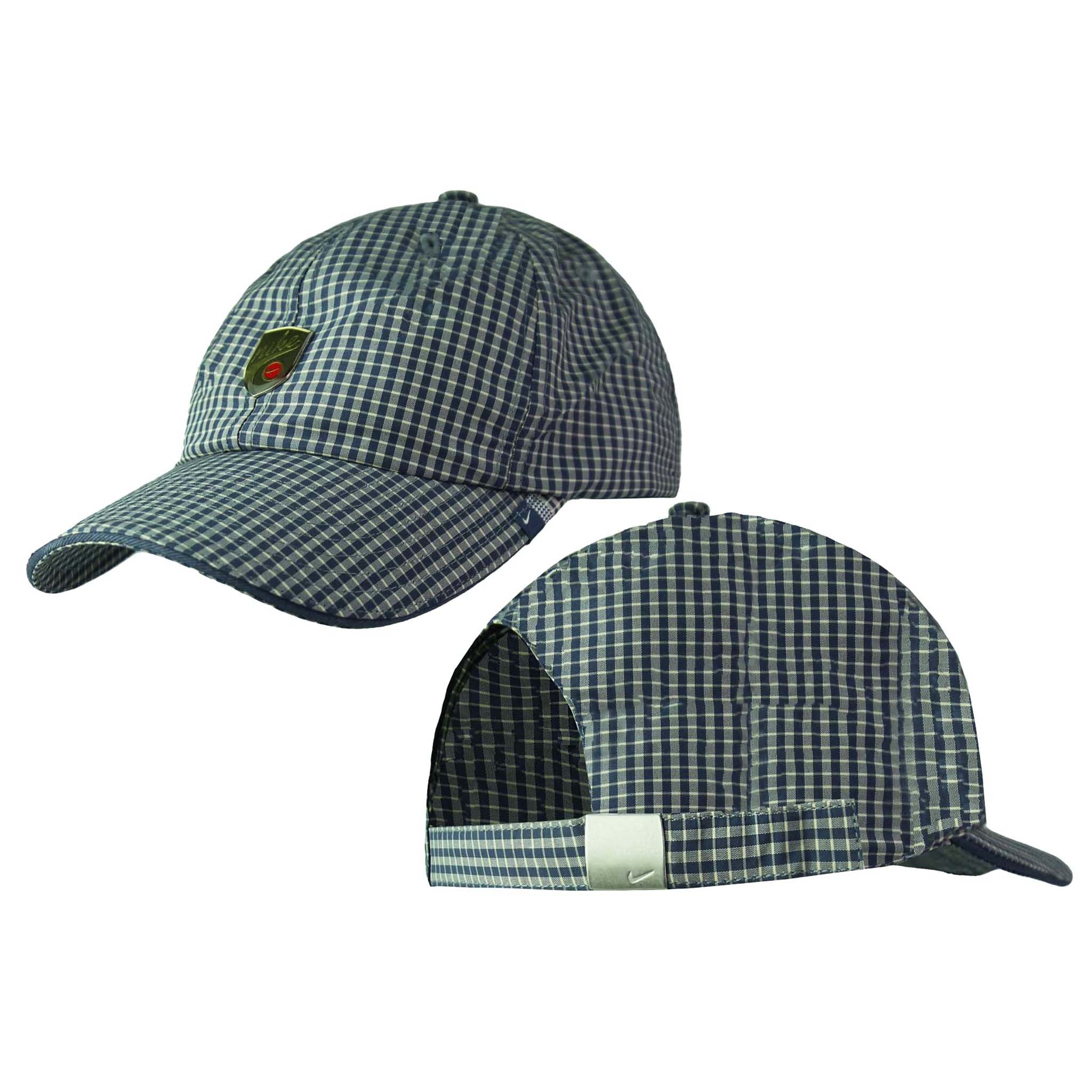 Nike Retro Checkered Mens Blue Cap