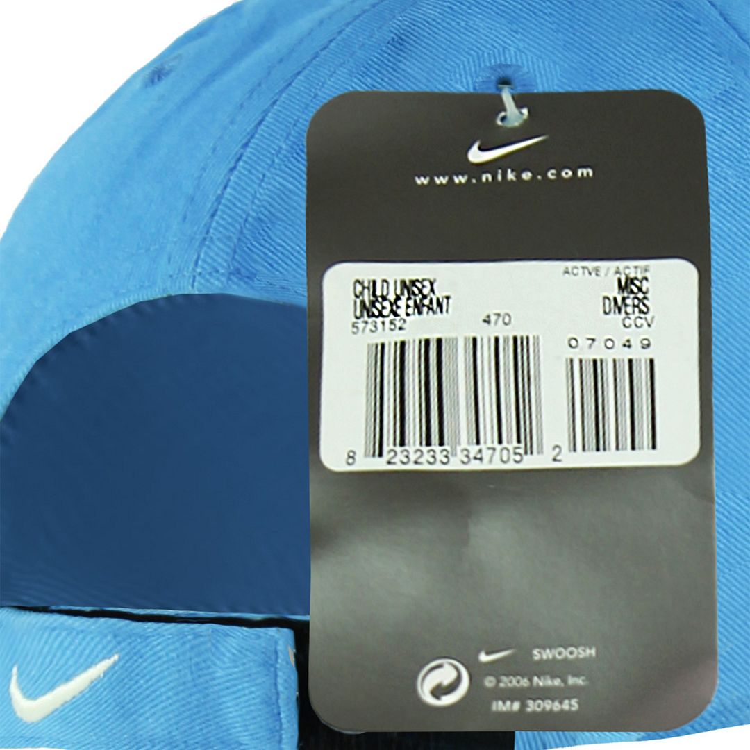 Nike Graphic Logo Light Blue Adjustable Kids Cap 573152 470