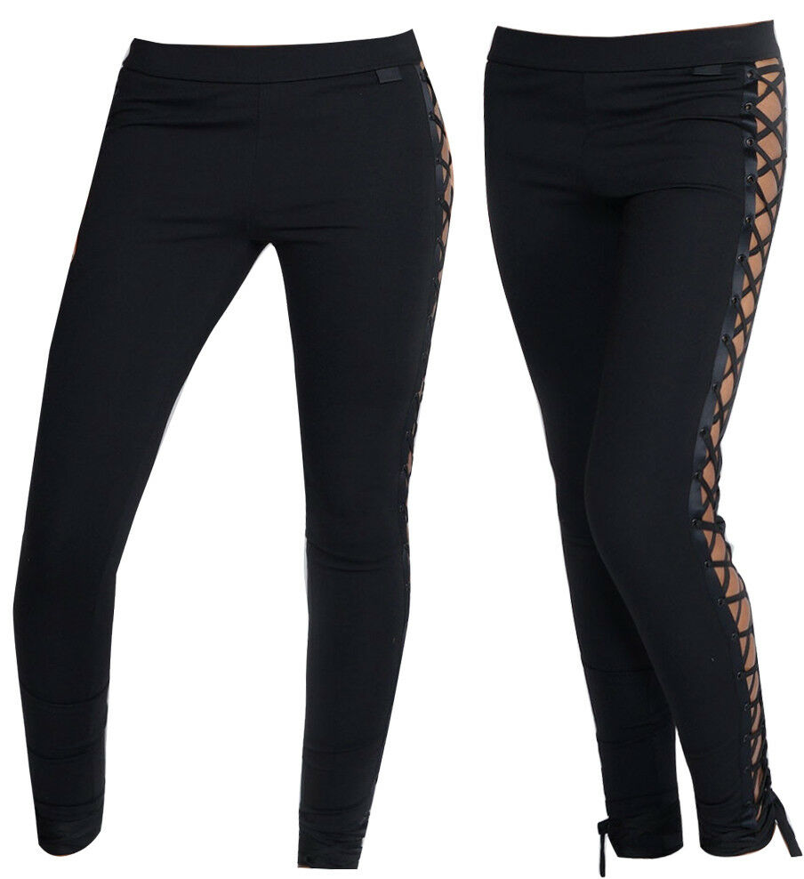 Puma x Rihanna Fenty Womens Black Laced Leggings