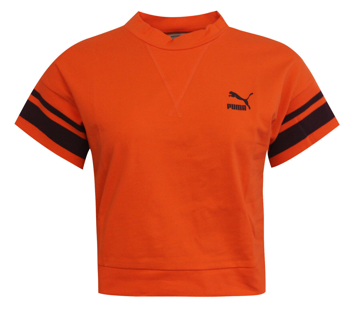 Puma Tipping Womens Orange Crop Top