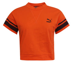 Puma Tipping Womens Orange Crop Top