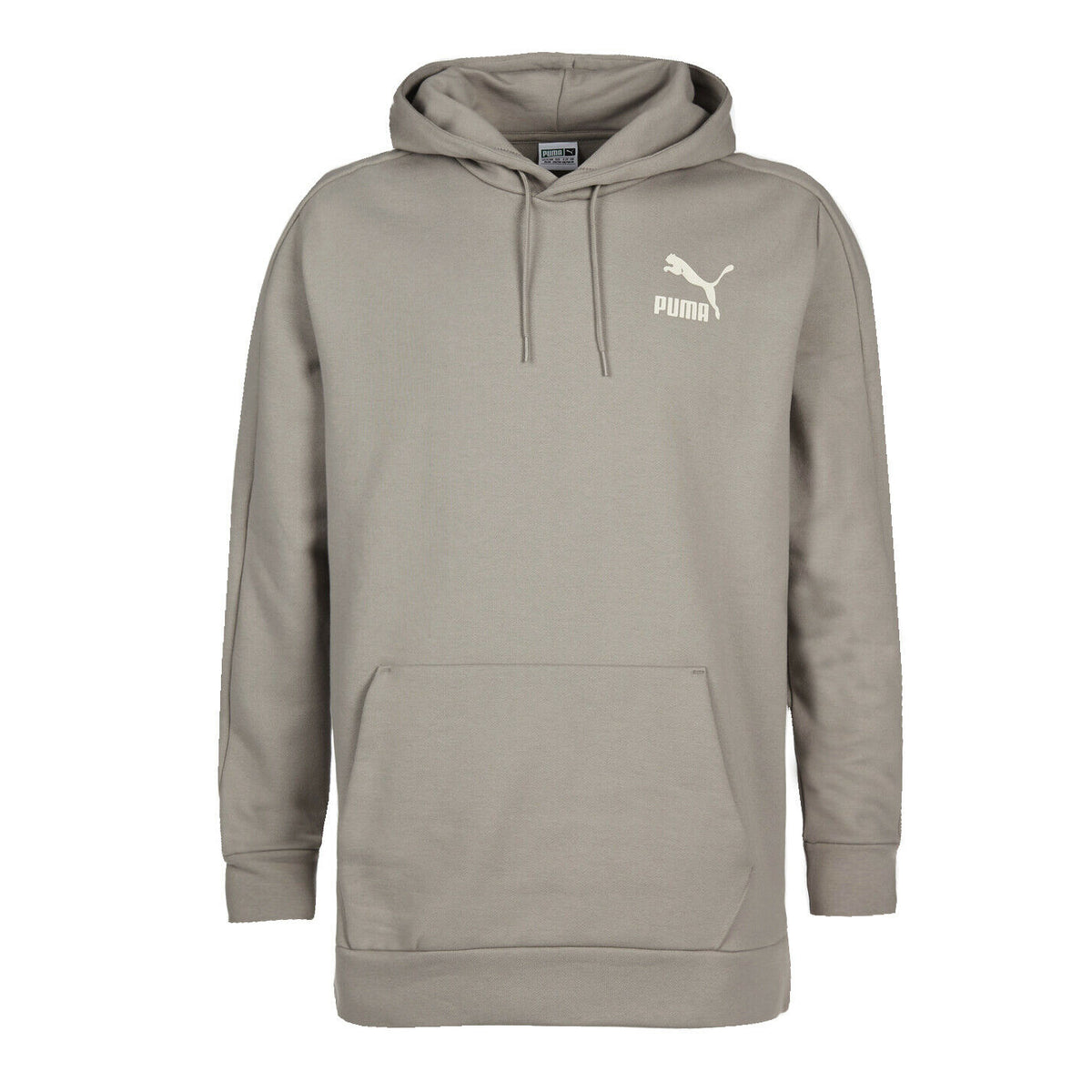 Puma Mens T7 Oversized Heavy Hoodie Jumper Sweatshirt Rock 575516 12 A56D
