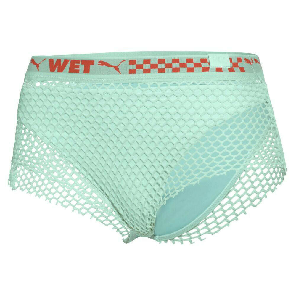 Puma x Rihanna Fenty Womens Mesh-Trimmed Bikini Bottoms Green 577224 02 A93A