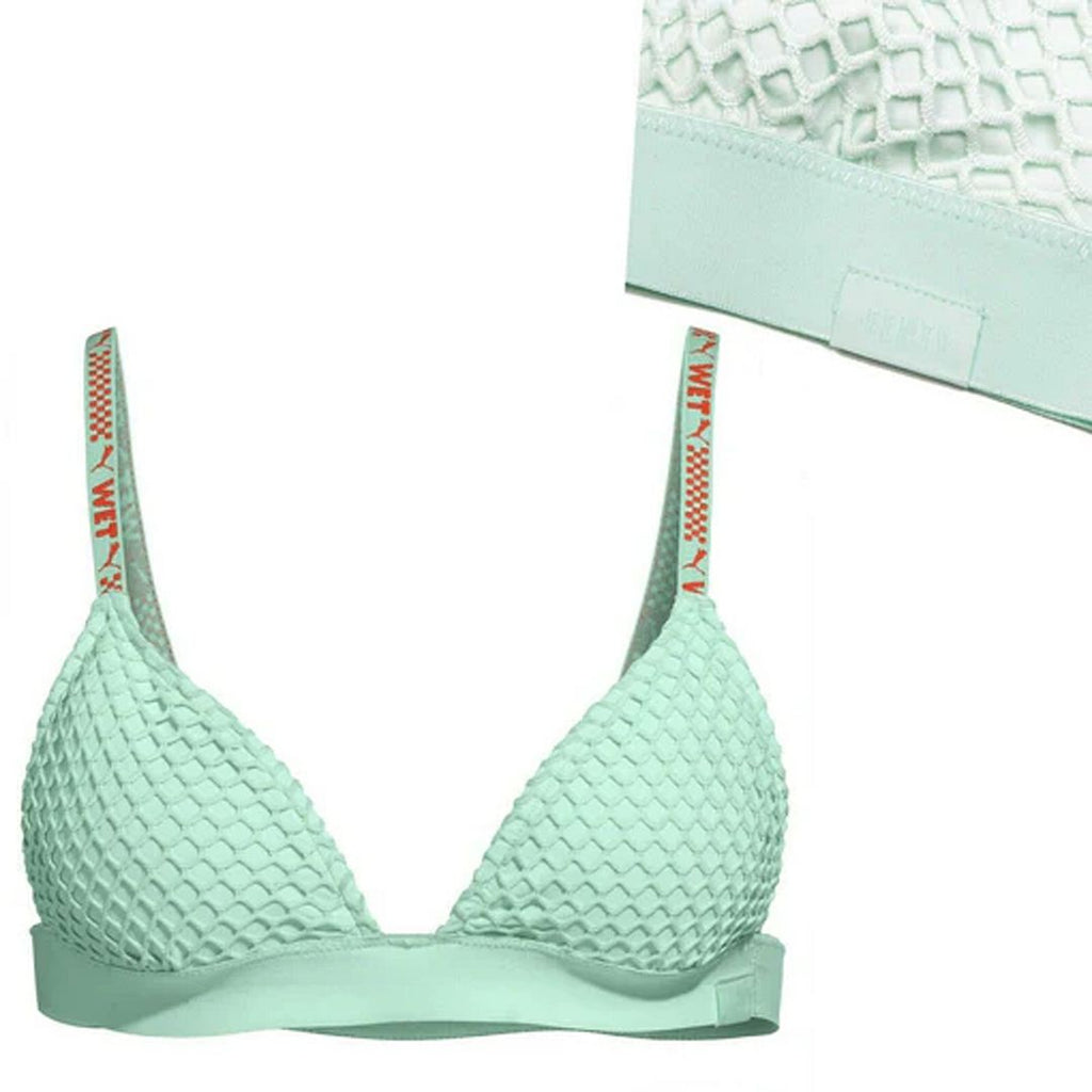 x Rihanna Fenty Mesh Trimmed Bikini Top