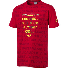 Puma Scuderia Ferrari Big Shield Mens Red T-Shirt