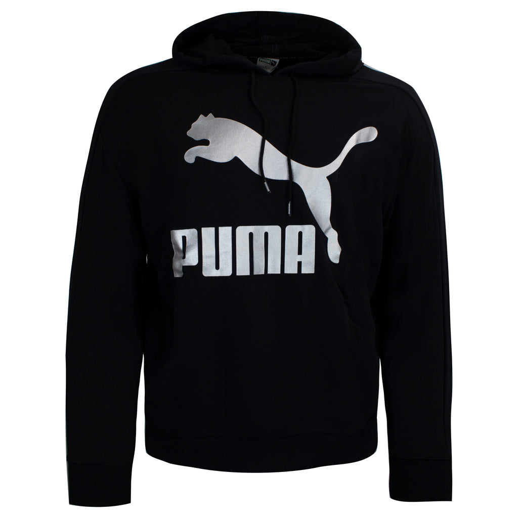 Puma Womens Classic Metallic Logo Hoodie