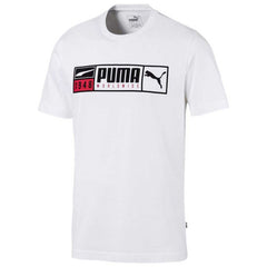 Puma Gold Plate Mens White T-Shirt