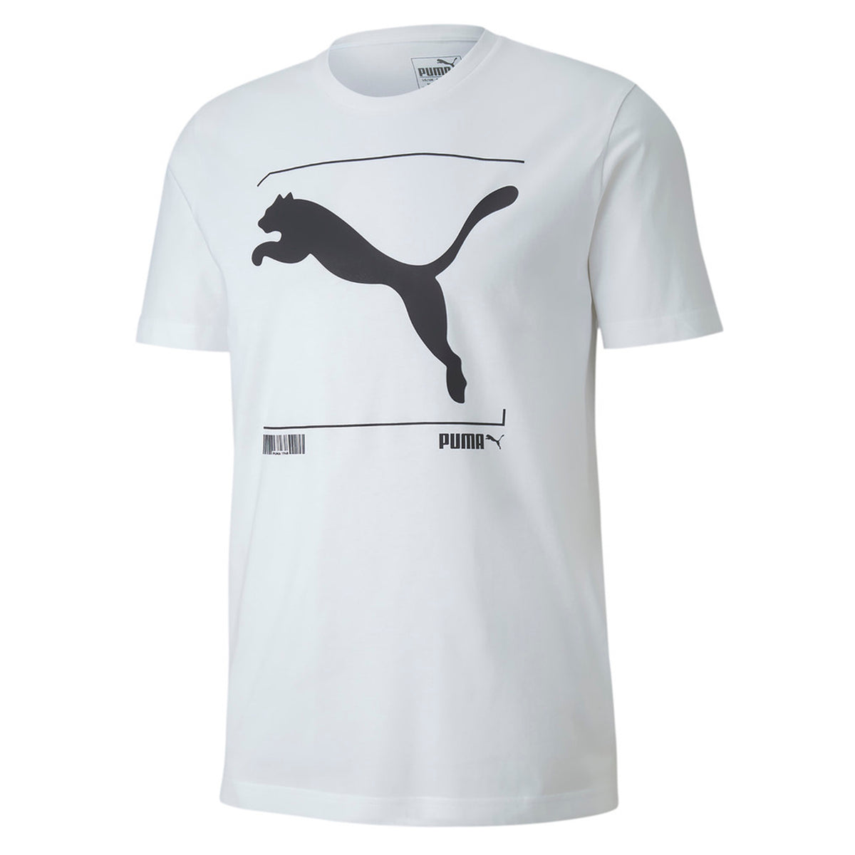 Puma Nu-tility Graphic Mens Tee Logo Casual White T-Shirt 581552 02