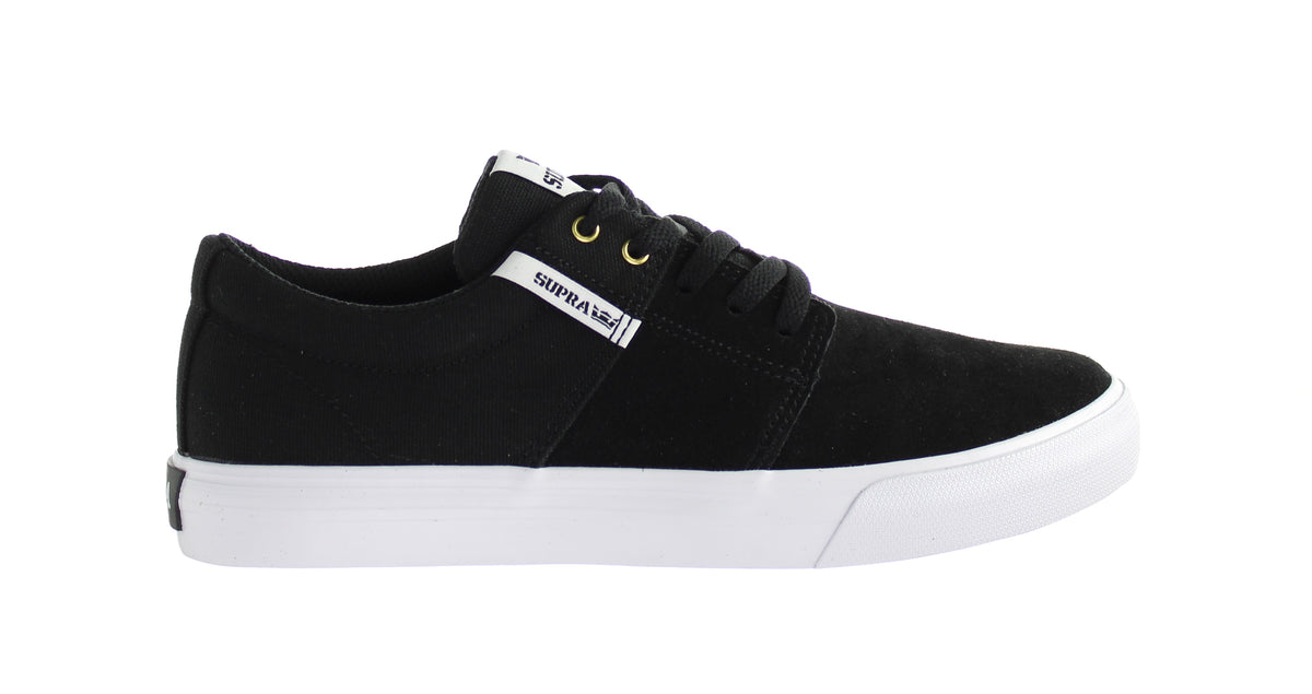 Supra Stacks Vulc II Black Kids Trainers