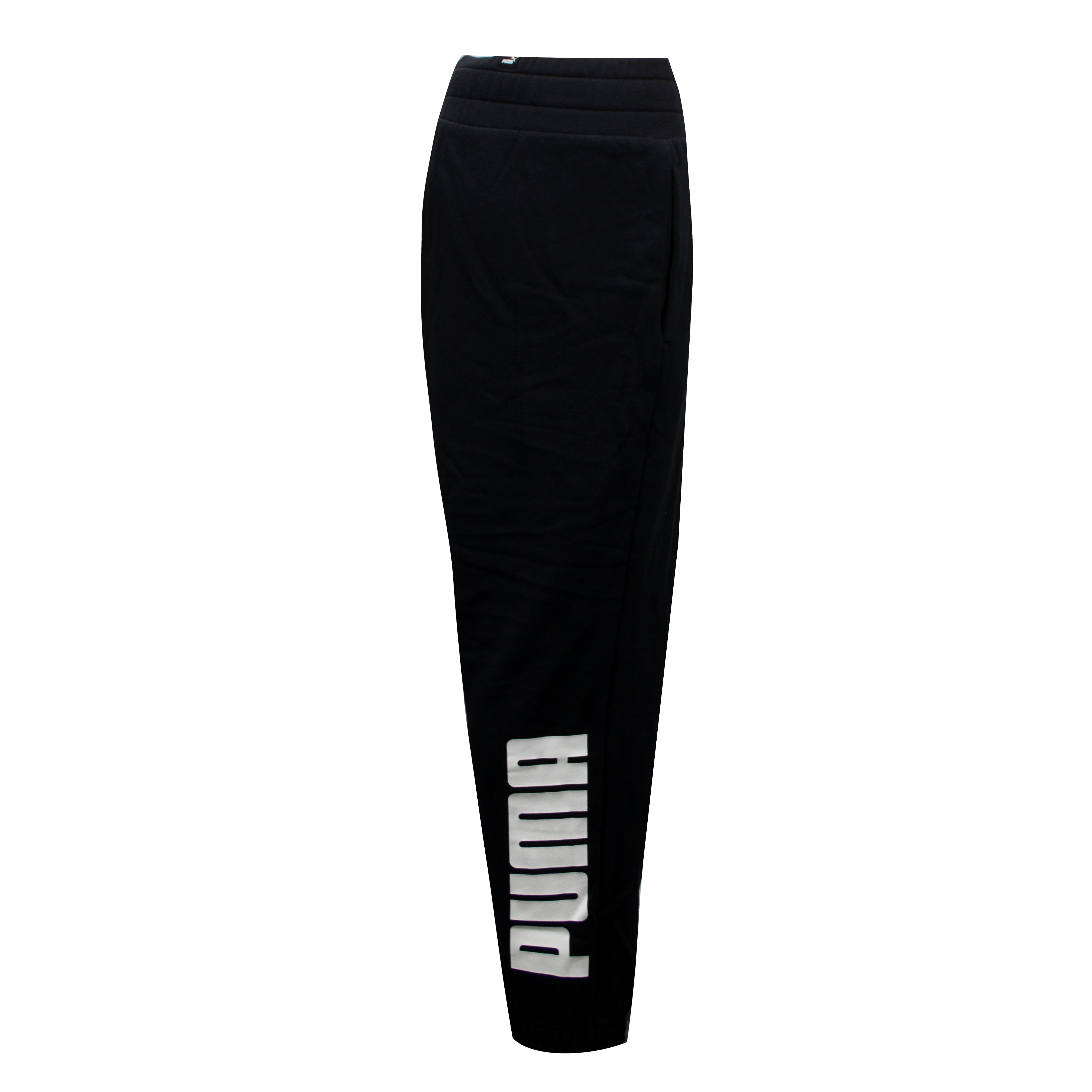 Puma Womens Rebel Track Pants Graphic Logo Casual Joggers Black 582833 01