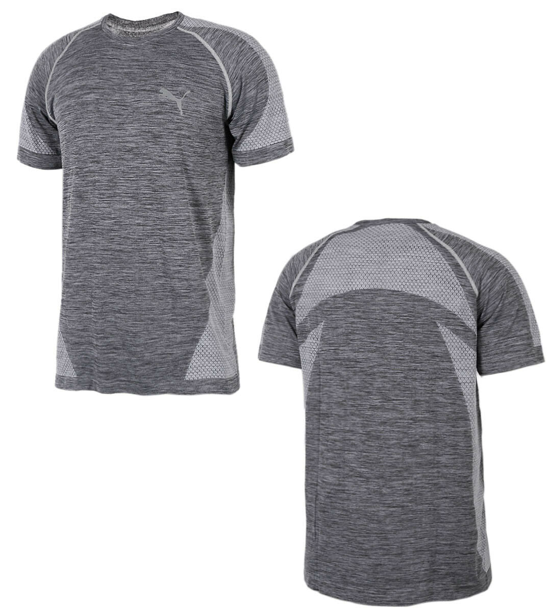 Puma Active Mens evoKnit Best Fitness Training T-Shirt Top Grey 590633 03 A57E