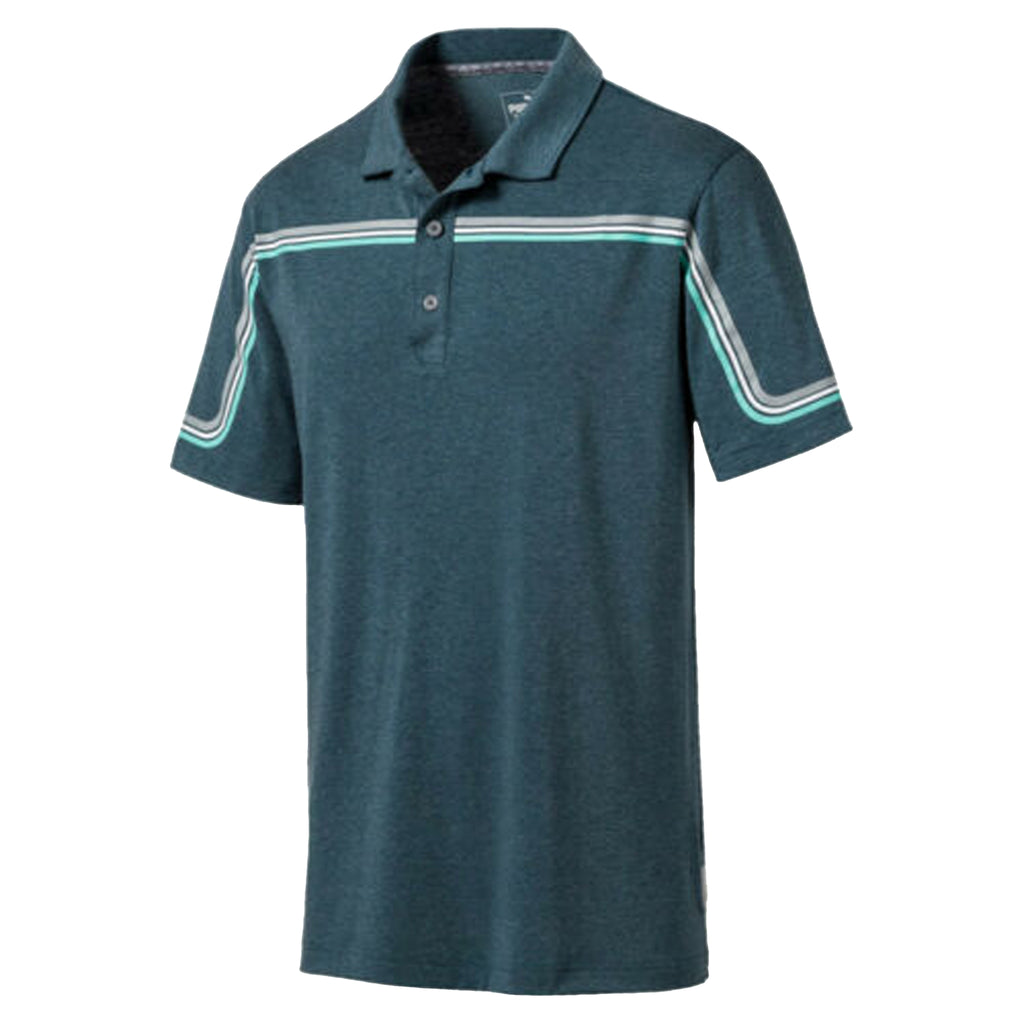 Puma Performance Fit Mens Blue Polo Shirt