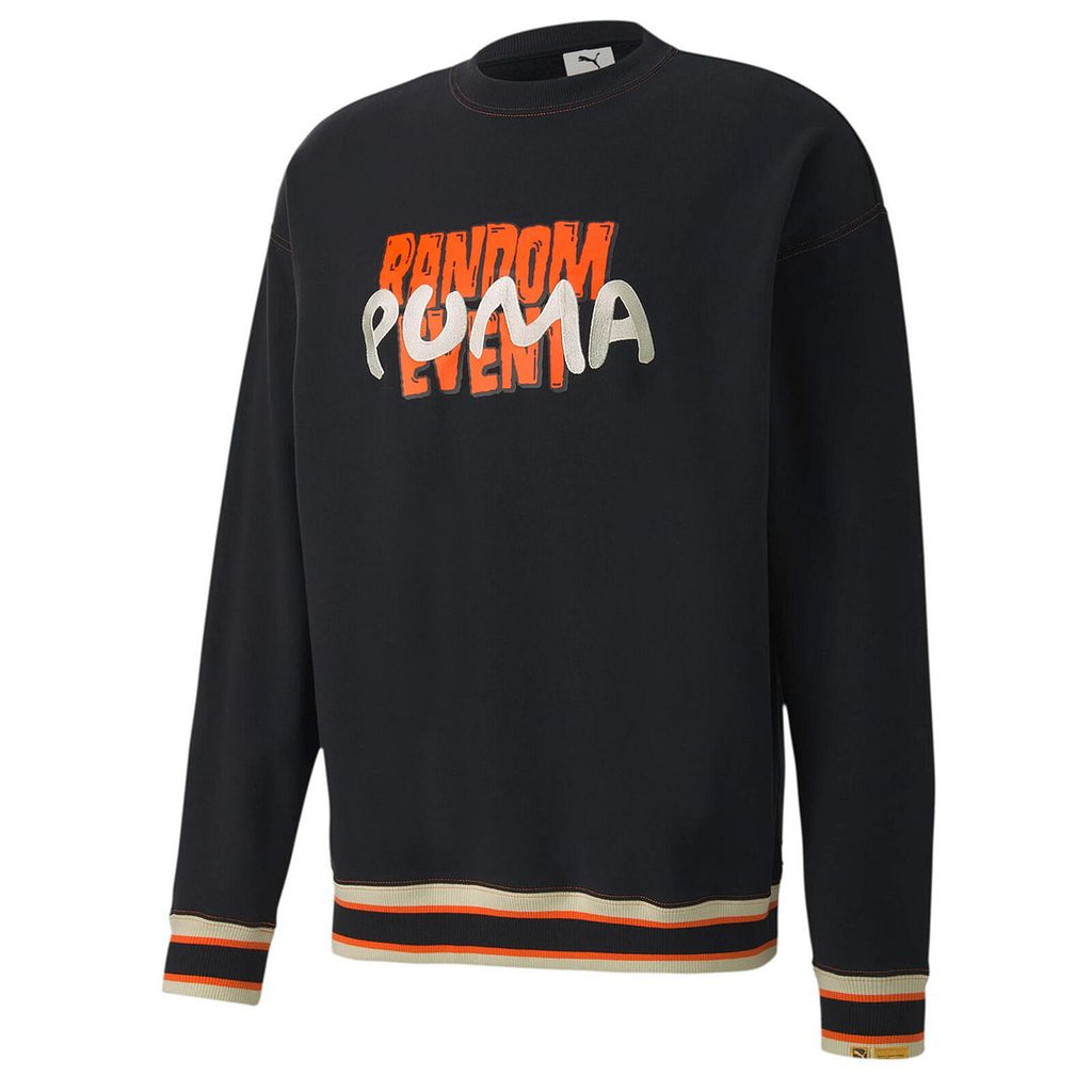 Puma x RDET Randomevent Long Sleeve Crew Neck Mens Black Sweaters 596663 01