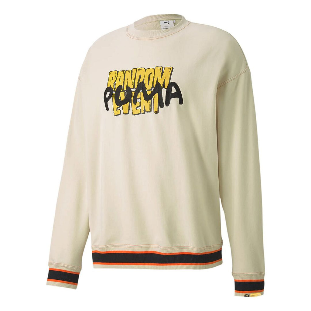 Puma x Randomevent Long Sleeve Crew Neck Cream Mens Sweaters  596663 50