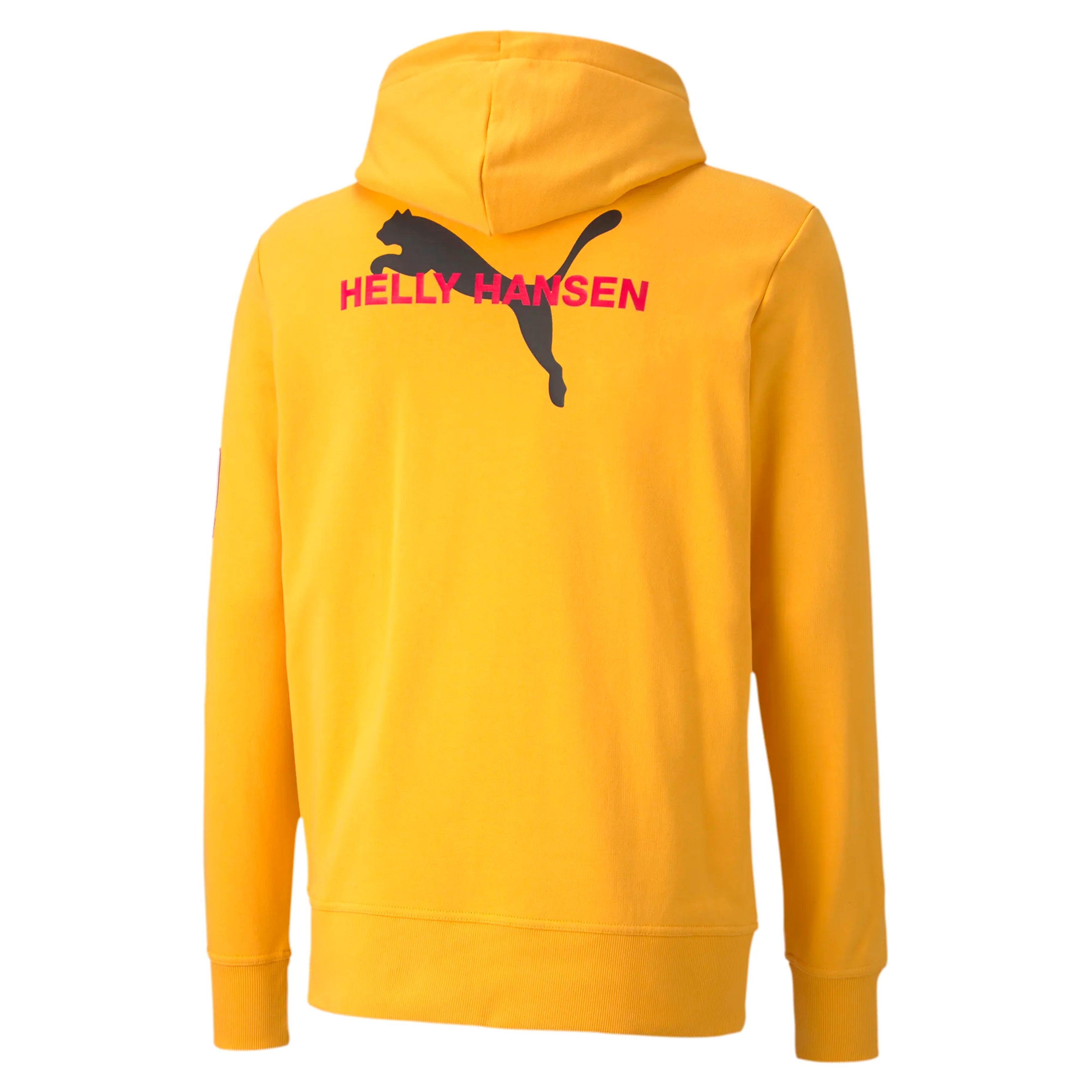 Puma x Helly Hansen Yellow Hooded Mens Graphic Logo Jumper 597149 89