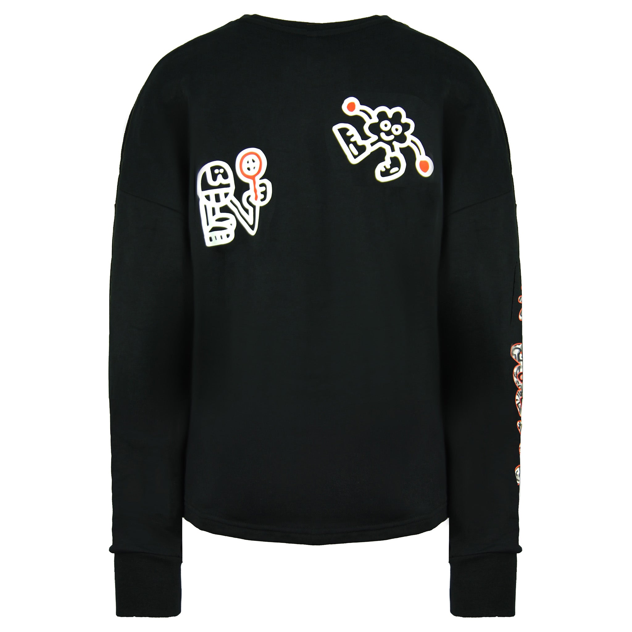 Puma x Mr Doodle Mens Black Graphic Sweatshirt