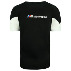 Puma x BMW Motorsport Short Sleeve Crew Neck Black White Mens T-Shirt 599505 01