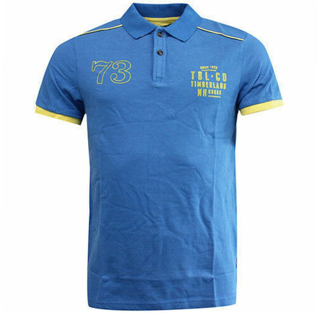 Timberland Graphic Blue Mens Polo Shirt