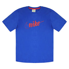 Nike Logo Mens Blue T-Shirt