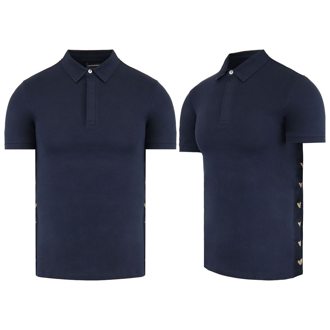 Emporio Armani Mens Navy Polo Shirt