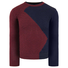 Armani Exchange Mens Burgundy Sweater