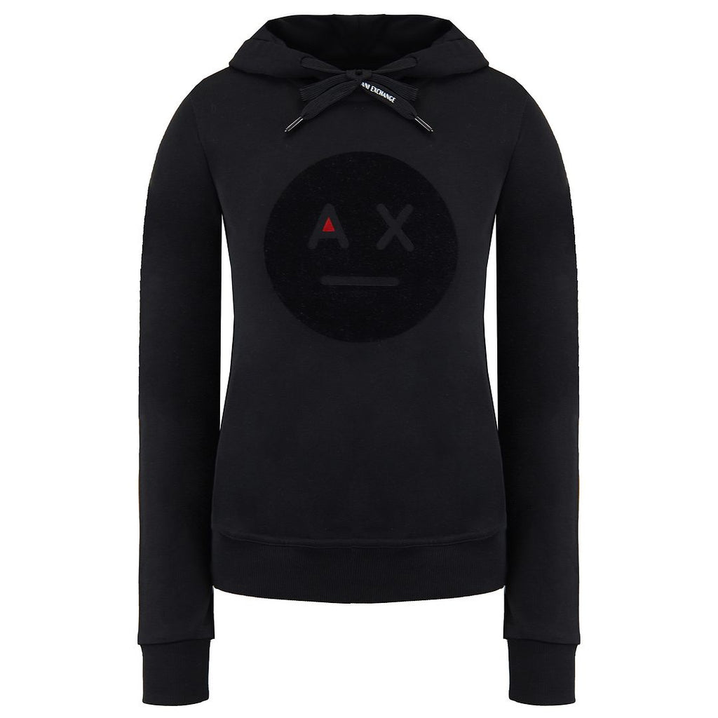 Armani Exchange Womens Black Hoodie