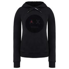 Armani Exchange Womens Black Hoodie