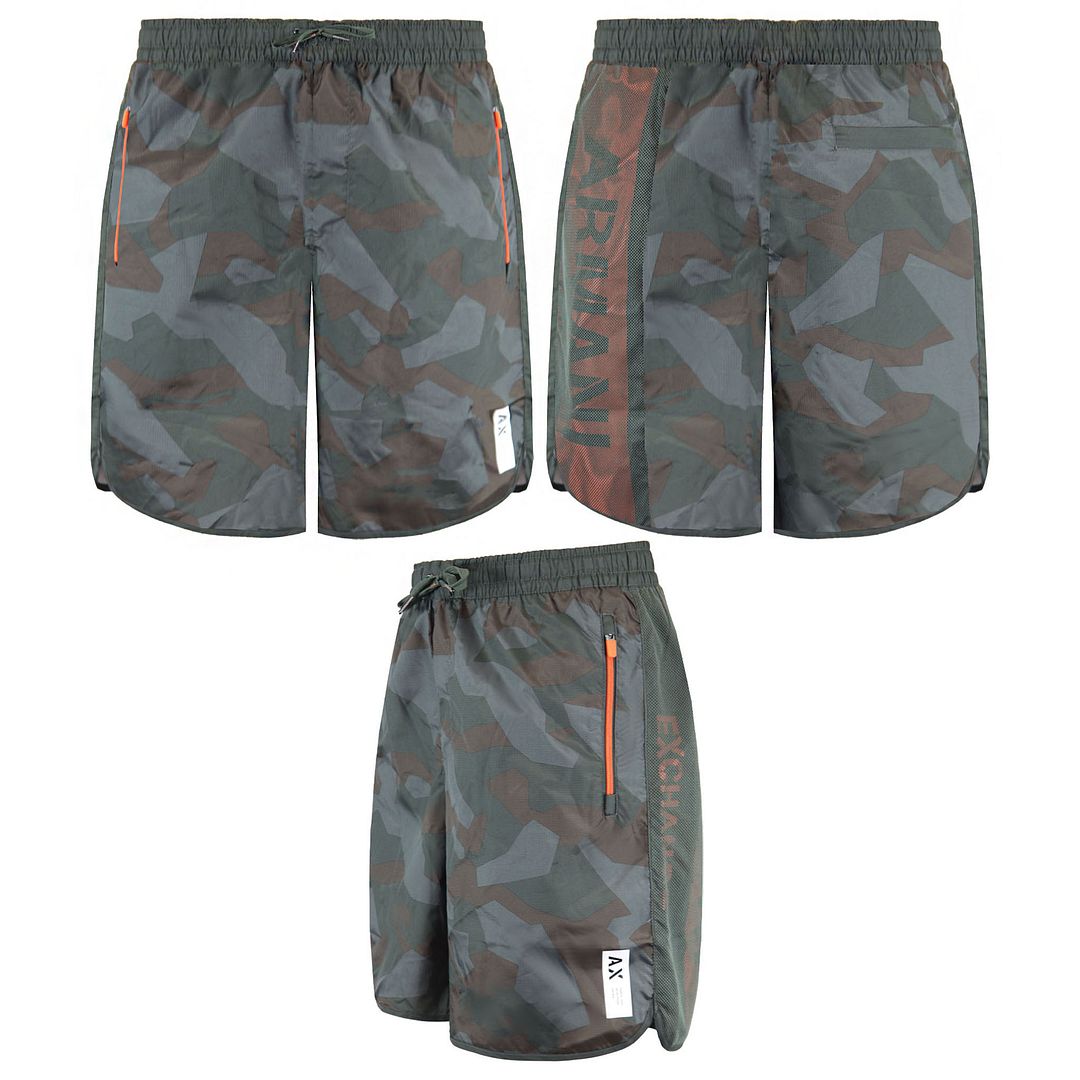 Armani Exchange Camo Mens Shorts