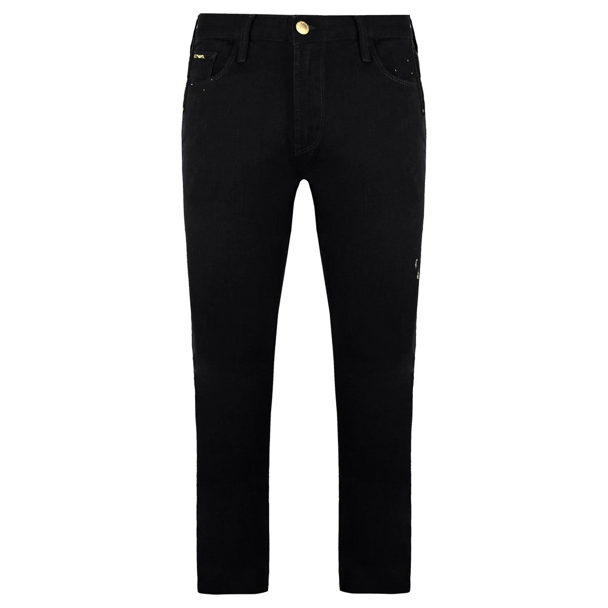 Emporio Armani Gold Series Mens Black Jeans