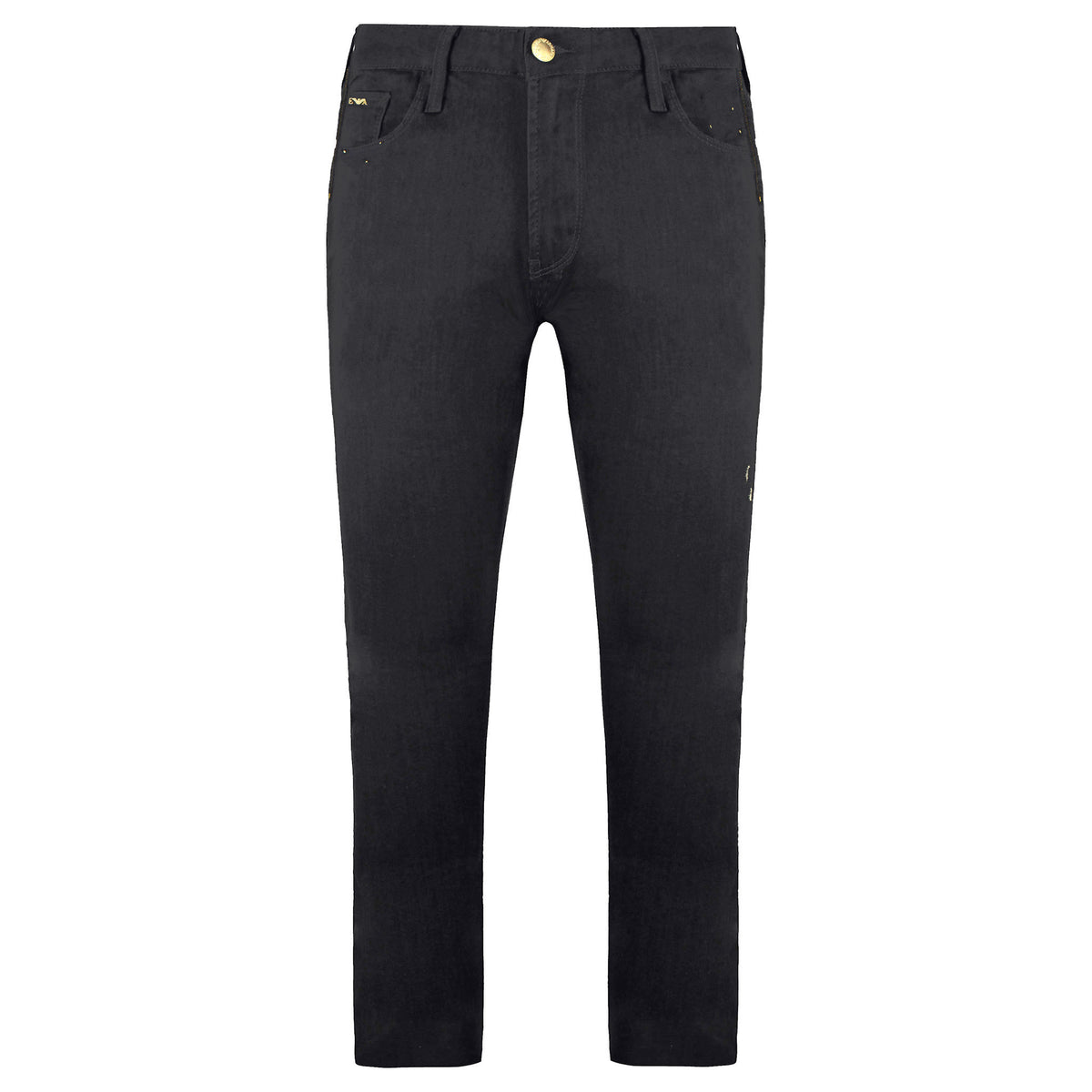 Emporio Armani Gold Series Mens Dark Grey Jeans
