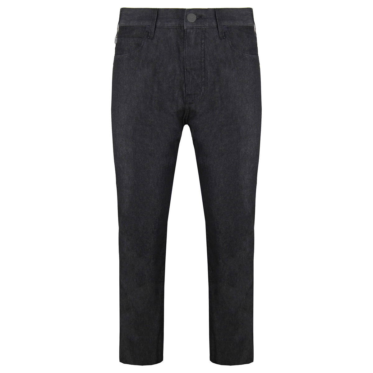 Emporio Armani Mens Washed Black Jeans