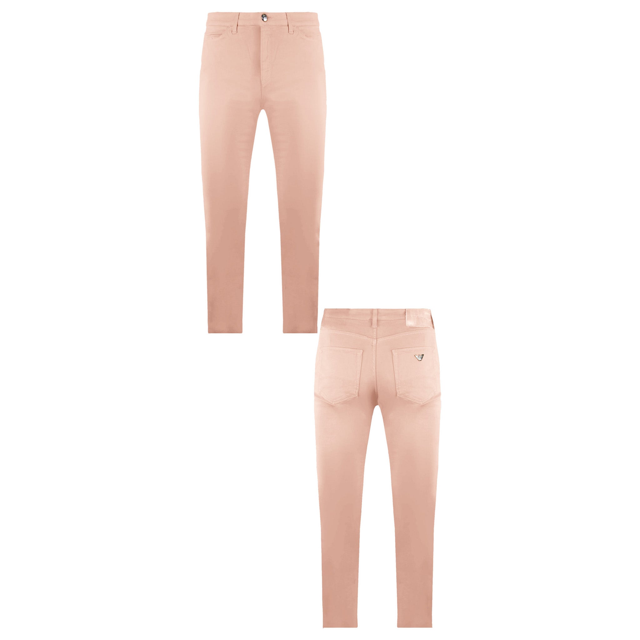 Emporio Armani Slim Fit Womens Light Pink Jeans