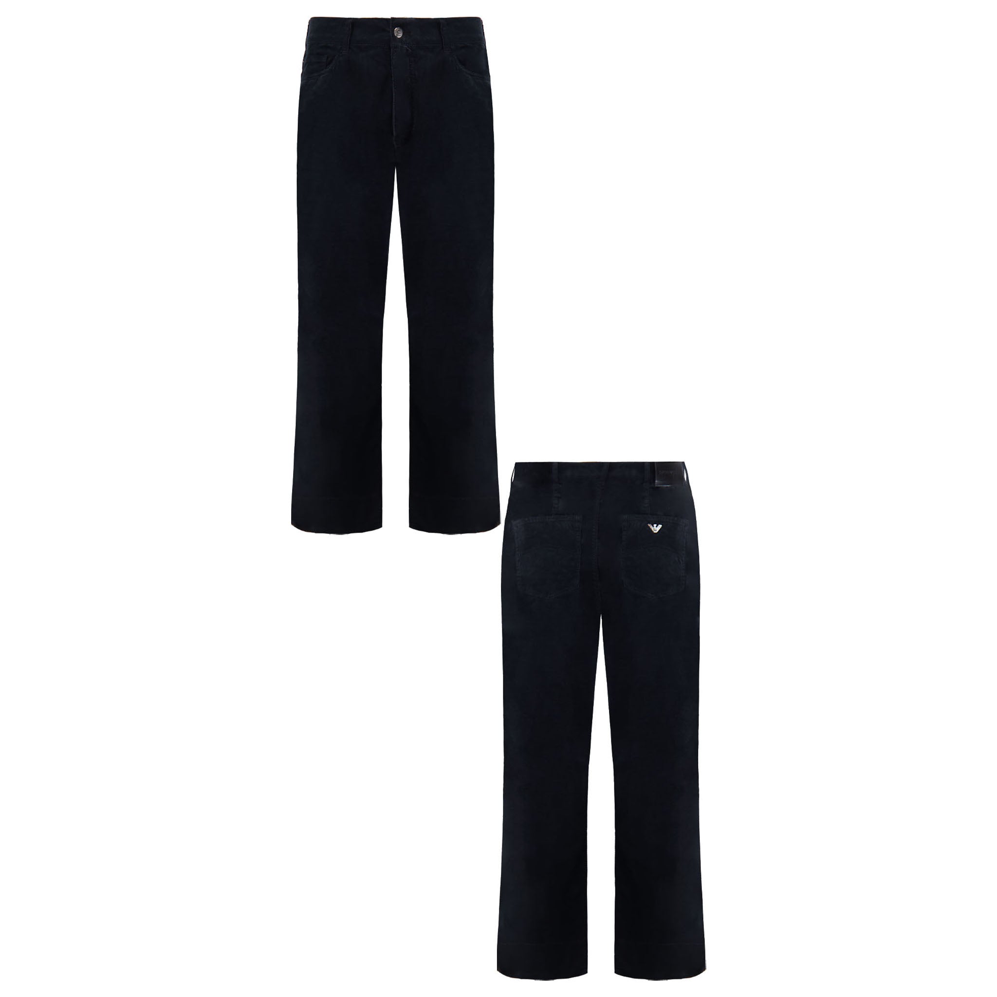 Emporio Armani Regular Fit Mens Black Trousers