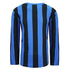 Puma V5.06 Striped Shirt Blue Black Mens Football Top