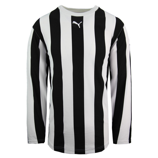 Puma V5.06 Long Sleeve Striped Shirt Crew Neck Junior Football Top 700290 04JR