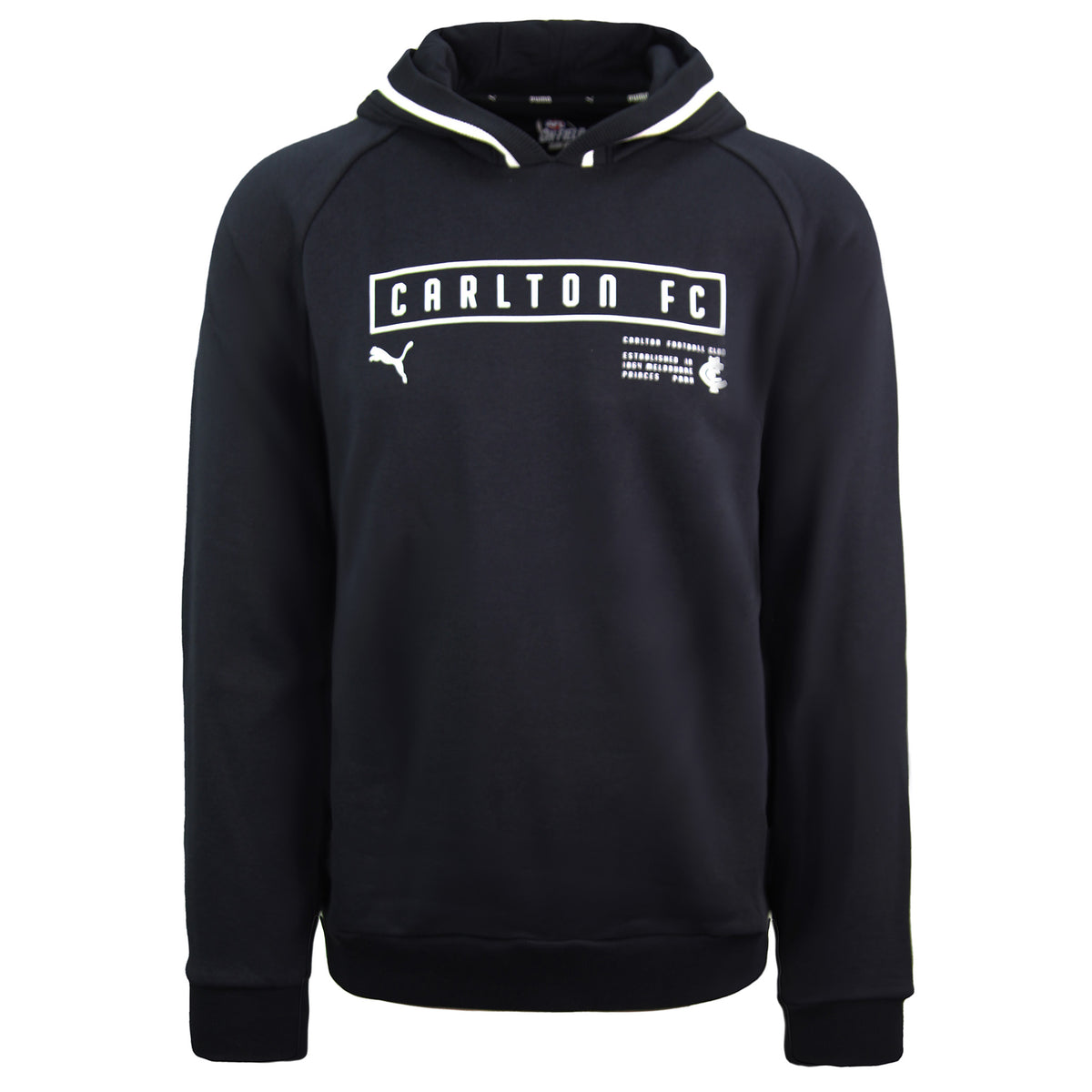 Puma AFL Carlton Football Urban Hoody Logo Navy Mens Track Top 704349 02