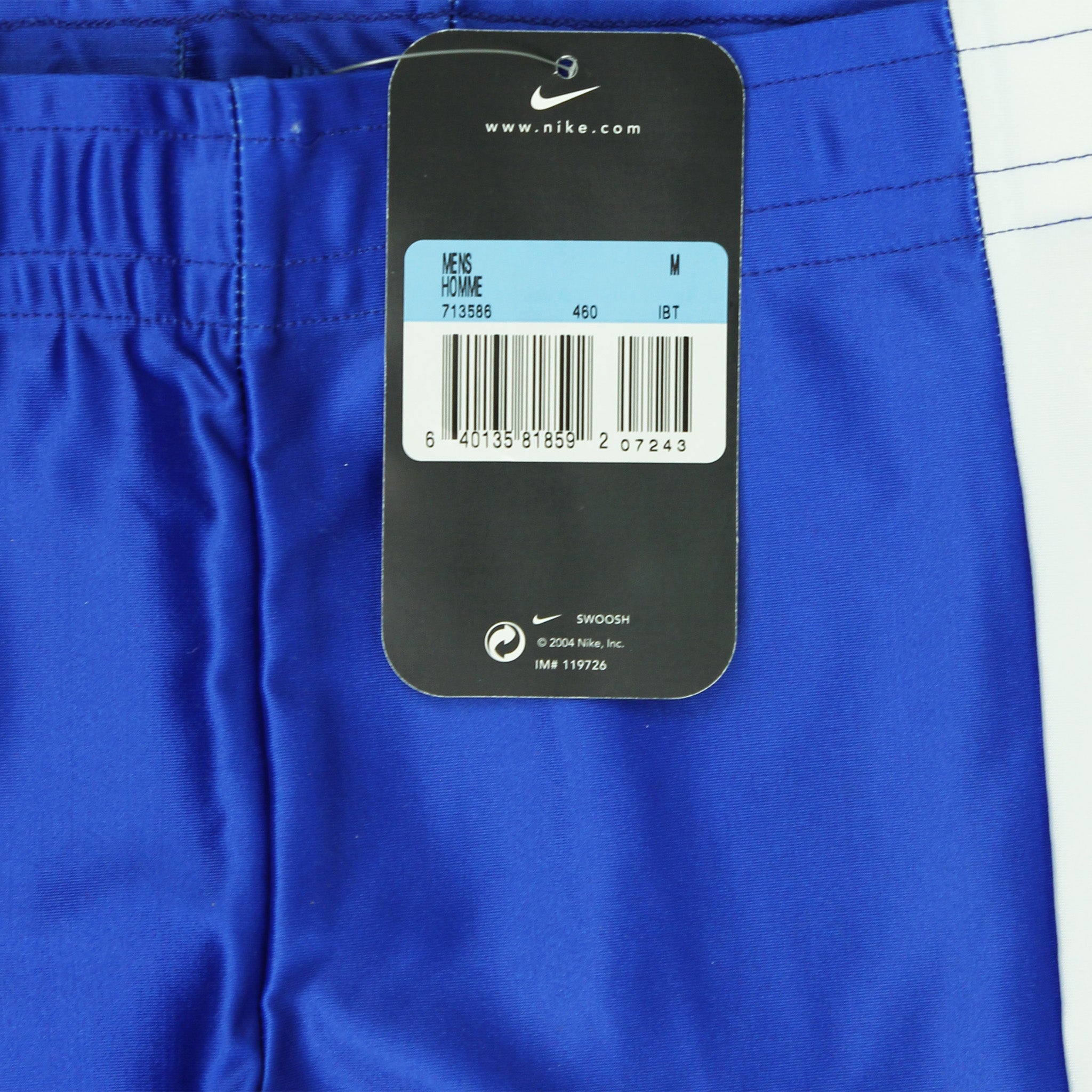 Nike Dri-Fit Mens Blue/White Running Shorts