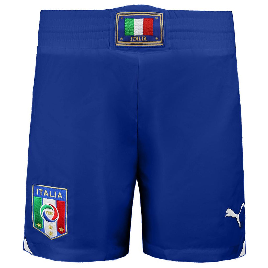 Puma Sport Lifestyle Italia H&A Football Kids Blue Shorts