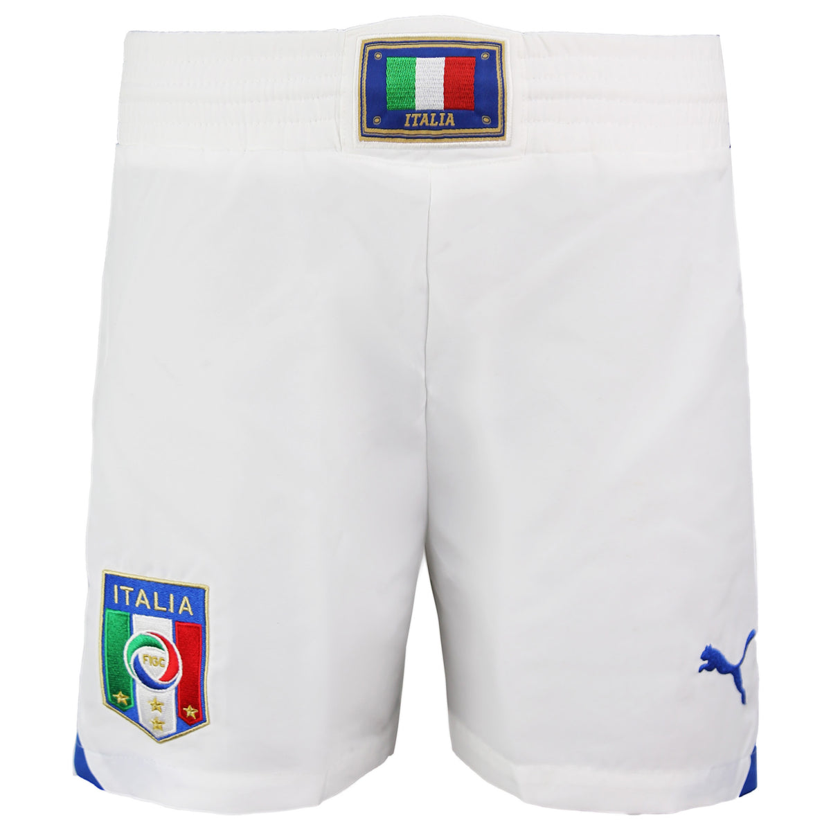 Puma Sport Lifestyle Italia H&A Kids White Football Shorts