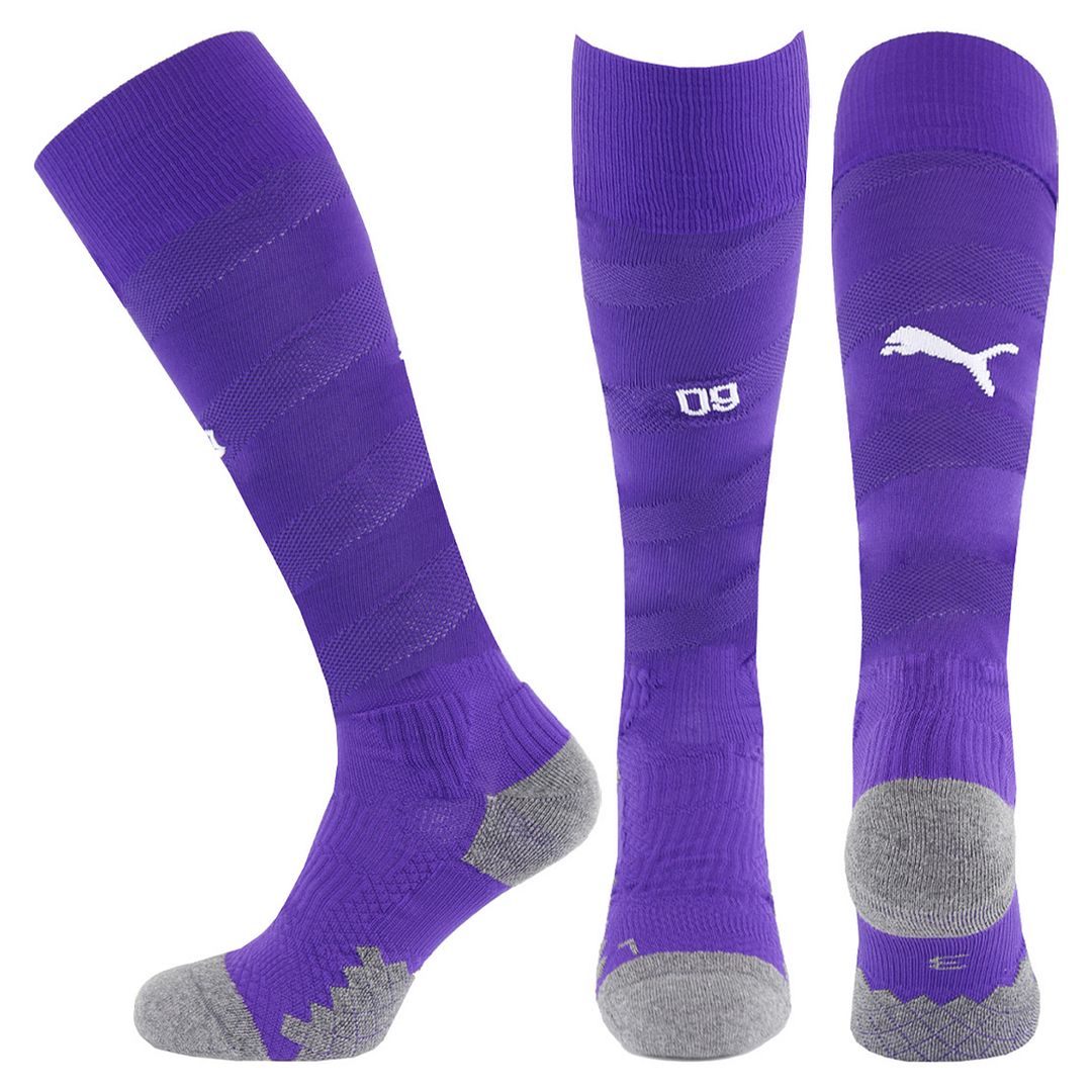 Puma Team BVB 09 Borussia Dortmund Mens Purple Spiral Socks