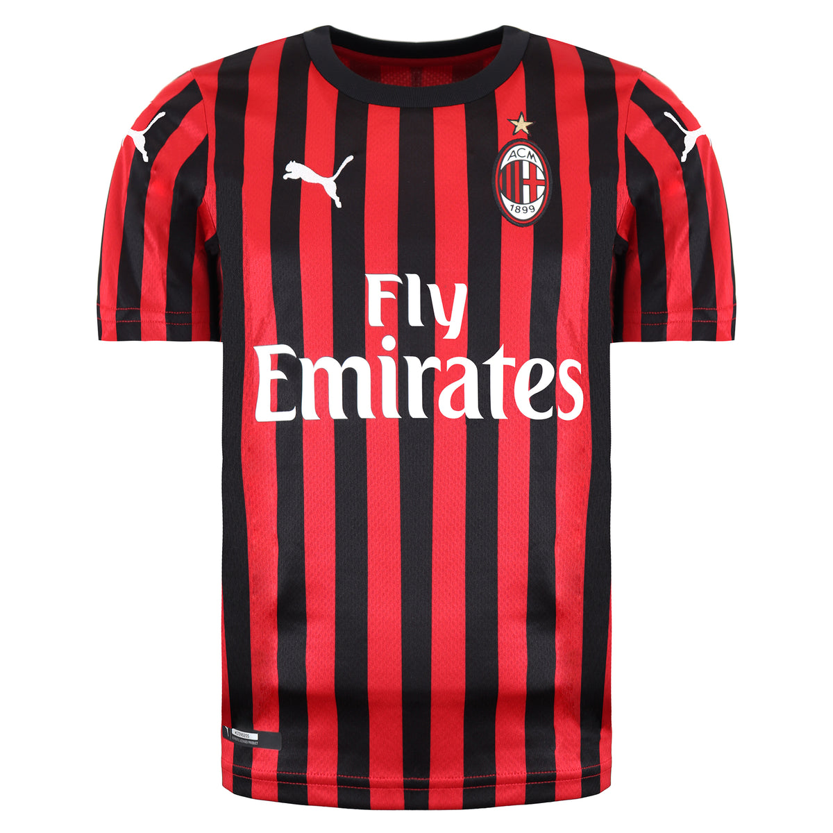 Puma AC Milan Home Kids Black/Red Football Shirt