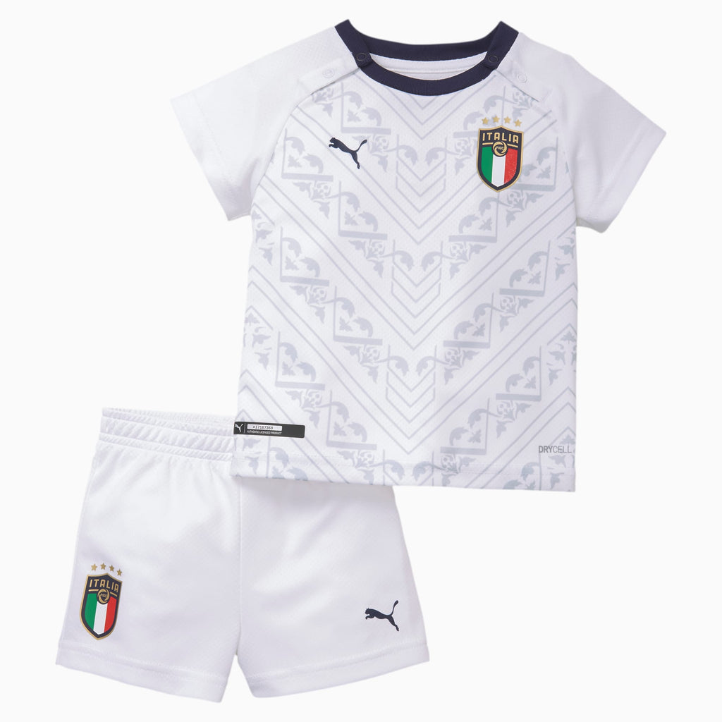 Puma Italia Away Kids White Set