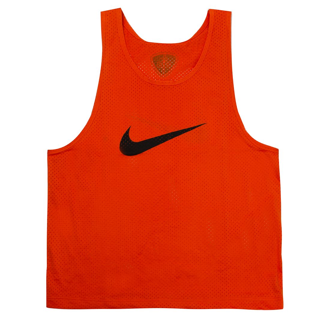 Nike Logo Mens Orange Sports Bib